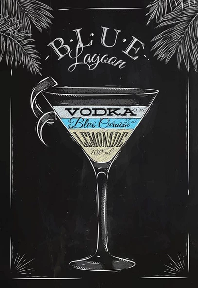 Blue Lagoon - Kanvas Tablo ürün görseli