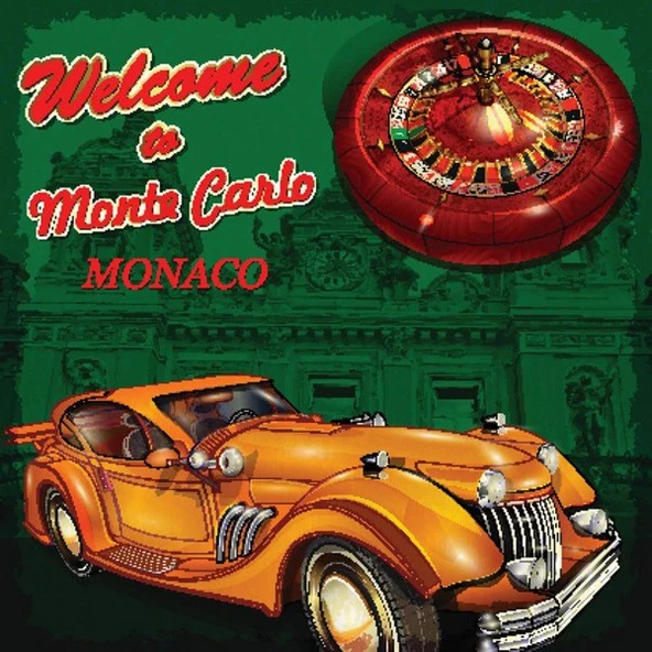 Welcome To Monte Carlo - Kanvas Tablo ürün görseli