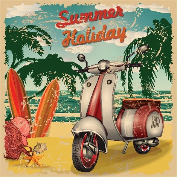 Yaz Tatili - Kanvas Tablo ürün görseli