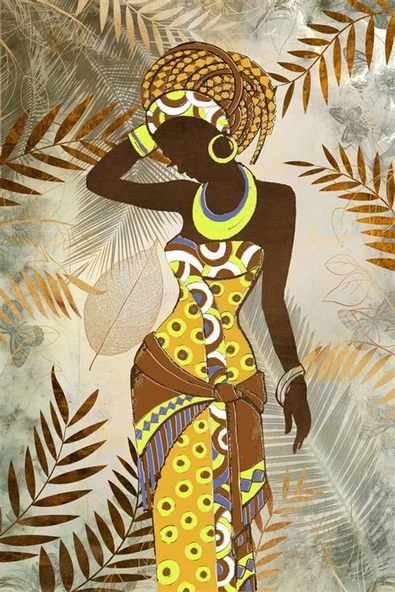 African Lady - Kanvas Tablo