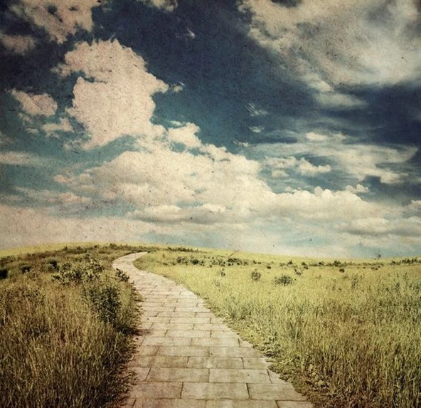 Uzun İnce Bir Yol - Kanvas Tablo ürün görseli