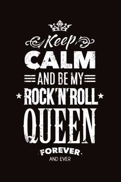 Keep Calm And Be My Queen - Kanvas Tablo