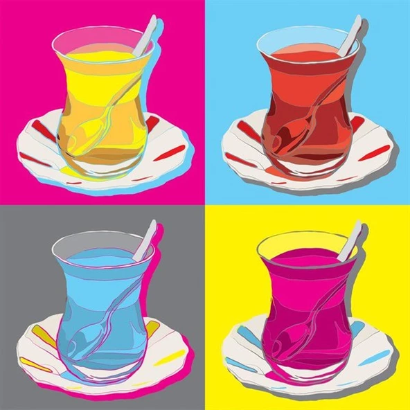 Çay - Kanvas Tablo