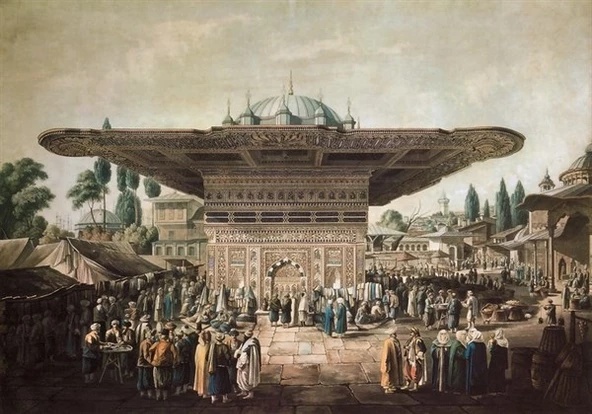 Tophane Meydan Çeşmesi - Kanvas Tablo ürün görseli