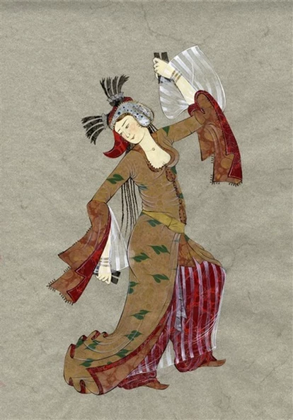 Rakkase Minyatür - Kanvas Tablo ürün görseli