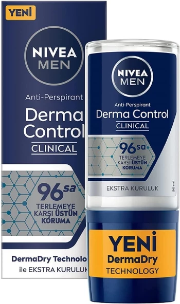 Nivea Roll-On 50 Ml Derma Control Clinical Erkek