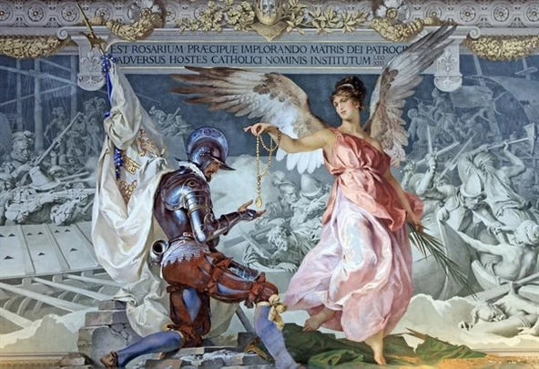 Meleğin Şövalyeye Armağanı - Kanvas Tablo ürün görseli 1