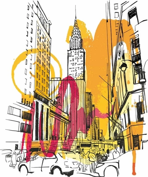 Chrysler Binası - Kanvas Tablo ürün görseli