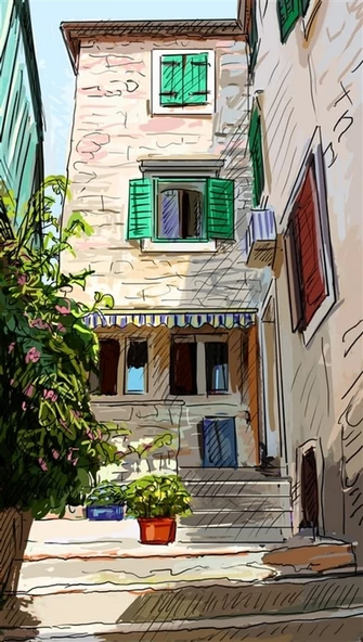 Çıkmaz Sokak - Kanvas Tablo