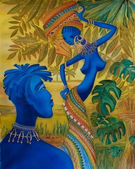 Aşık Avatarlar - Etnik Kanvas Tablo ürün görseli