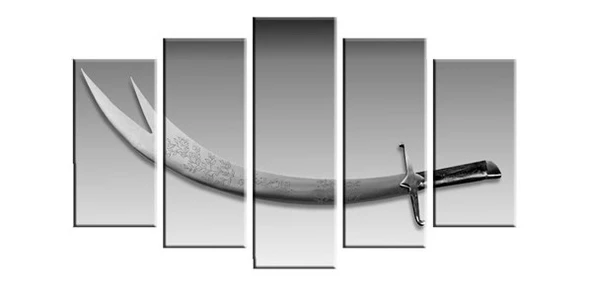 Zülfikar - 5 Parçalı Kanvas Tablo ürün görseli