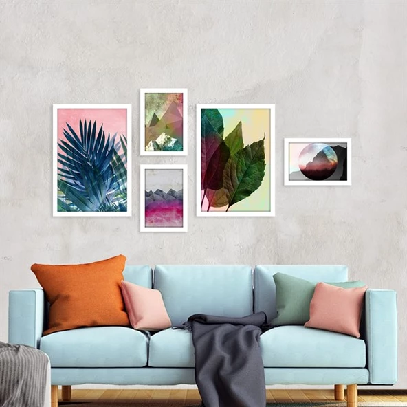 Colors Of Nature Çerçeveli Poster Seti ürün görseli