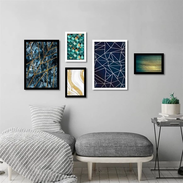 Pattern Çerçeveli Poster Seti ürün görseli