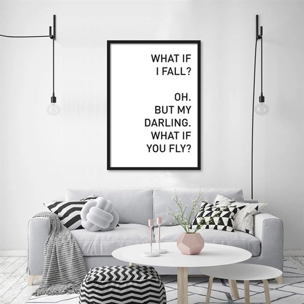 İnterrogatory Çerçeveli Poster