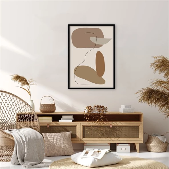 Milk Coffee Çerçeveli Poster - 1