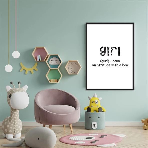 Girl Çerçeveli Poster - Resim 2
