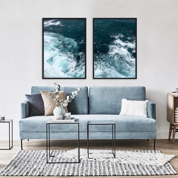 Wave Çerçeveli Poster Seti