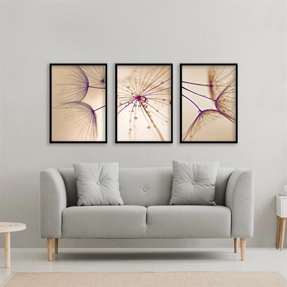 Cream Çerçeveli Poster Seti - Resim 2