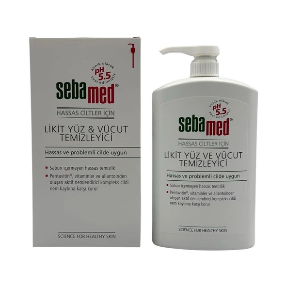 Sebamed Hassas Ciltler İçin Likit Yüz & Vücut Temizleyici 1000 Ml ( Yeni Ambalaj )