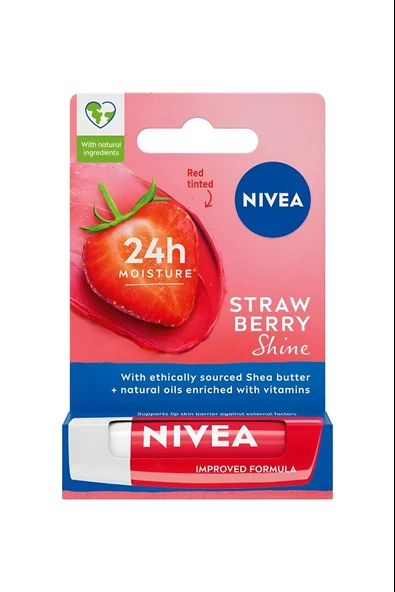 Nivea Bakım Yapan Dudak Bakım Kremi Straw Berry 4,8 G