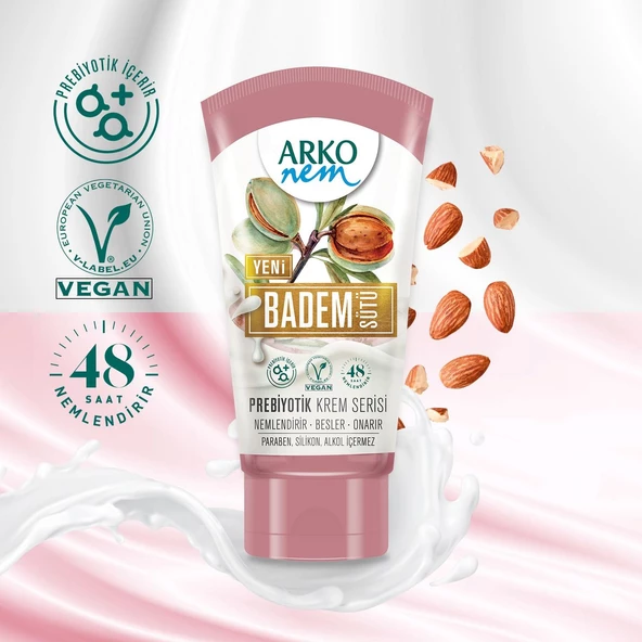 Arko Nem Badem Sütü Yoğun Bakım Kremi 60 Ml - Resim 2