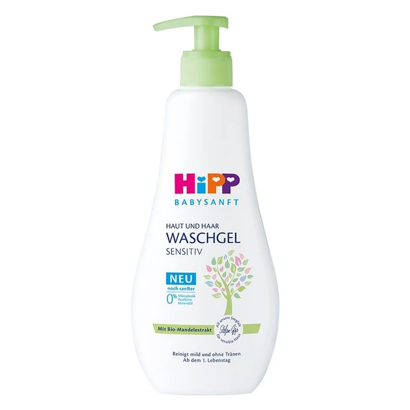 Hipp Babysanft Saç Ve Vücut Banyo Jeli ve Yenidoğan Şampuanı 400 Ml - 1