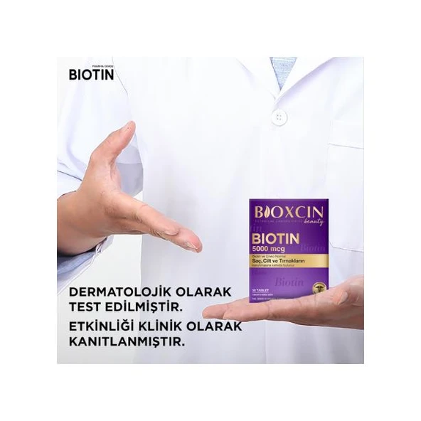 Bioxcin Biotin 5000 Mcg 30 Tablet 1 Alana  Bedava - 6