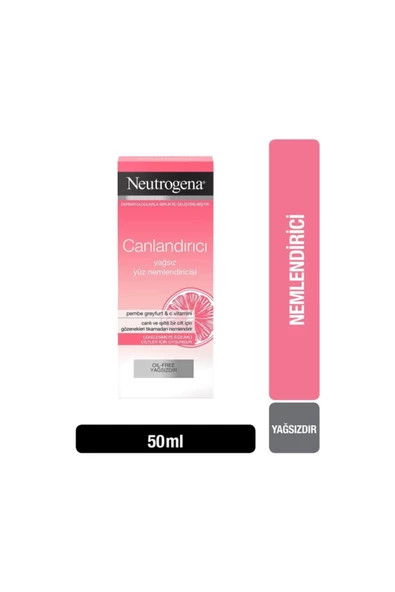 Neutrogena Canlandırıcı Yağsız Yüz Nemlendiricisi Lekelenmeye Eğilimli Ciltler İçin 50 ml