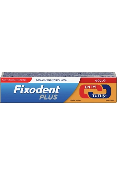 Fixodent Diş Protez Yapıştırıcı Krem Plus Güçlü Tutuş 40 gr