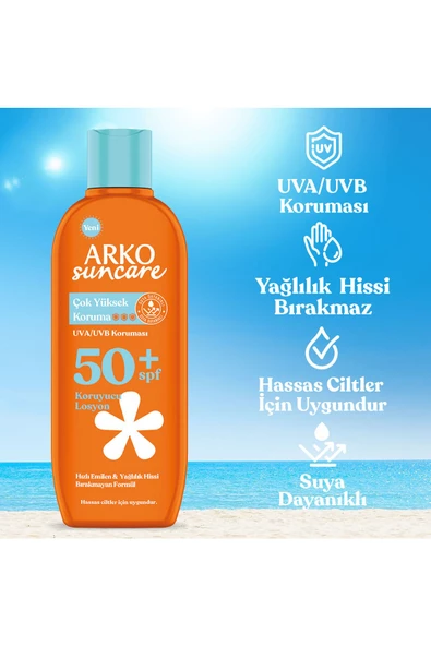 Arko Suncare Çok Yüksek Koruma spf 50+ Koruyucu Losyon 200 ml - 2