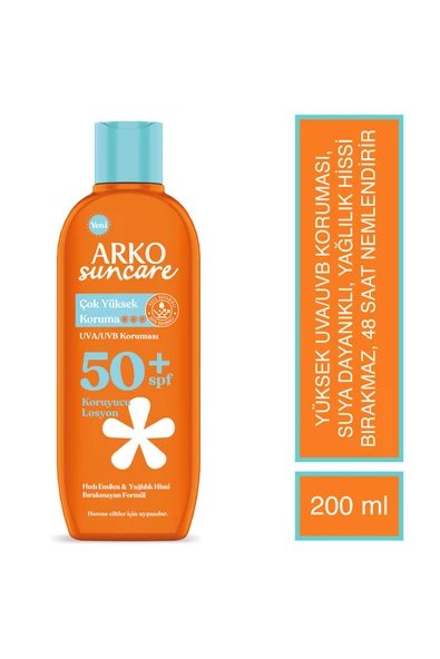 Arko Suncare Çok Yüksek Koruma spf 50+ Koruyucu Losyon 200 ml