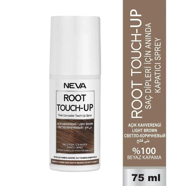 Neva Root Touch-Up Saç Dipleri İçin Anında Kapatıcı Sprey 75 ml - Açık Kahverengi