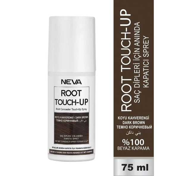 Neva Root Touch-Up Saç Dipleri İçin Anında Kapatıcı Sprey 75 ml - Koyu Kahverengi ürün görseli