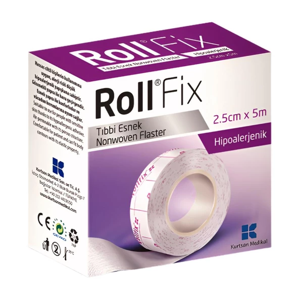 Roll Fix Hipoalerjenik Esnek Flaster 2,5 Cm X 5 M