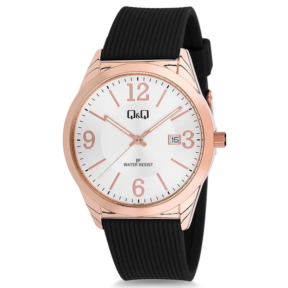Q&Q BL71J803Y Silikon Kordonlu Takvimli Kadın Kol Saati