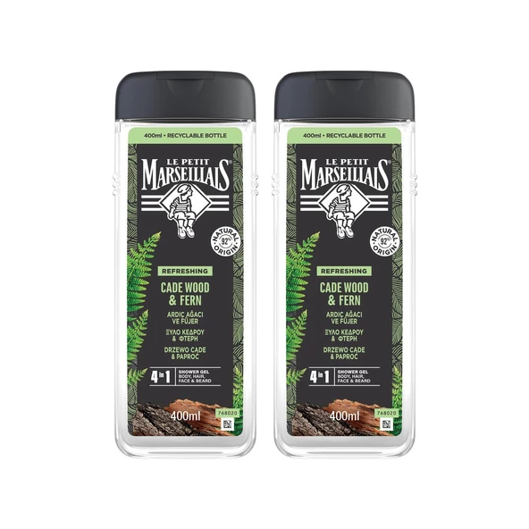 Le Petit Marseillais Refreshing Ardıç Ağacı ve Fujer Duş Jeli 400 Ml 2 Li Avantajlı Paket - 2
