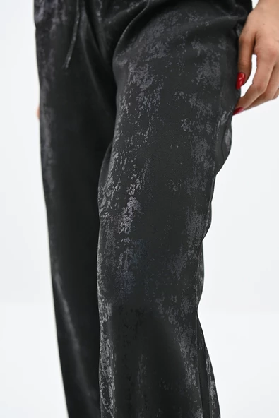 Kadın Varak Baskılı Palazzo Pantolon 6272-24 - 5