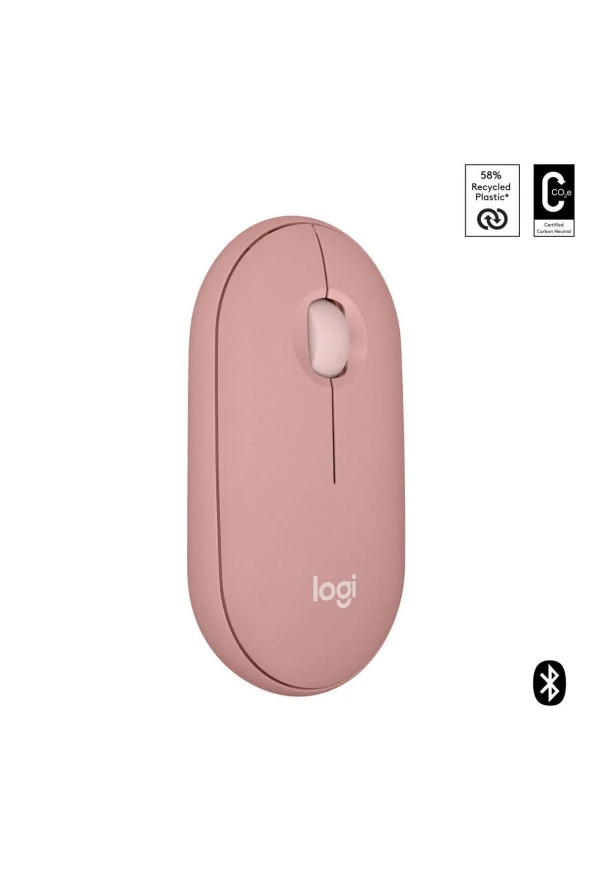 M350s Pebble 2 Kablosuz Mouse - Pembe 910-007015 - 2