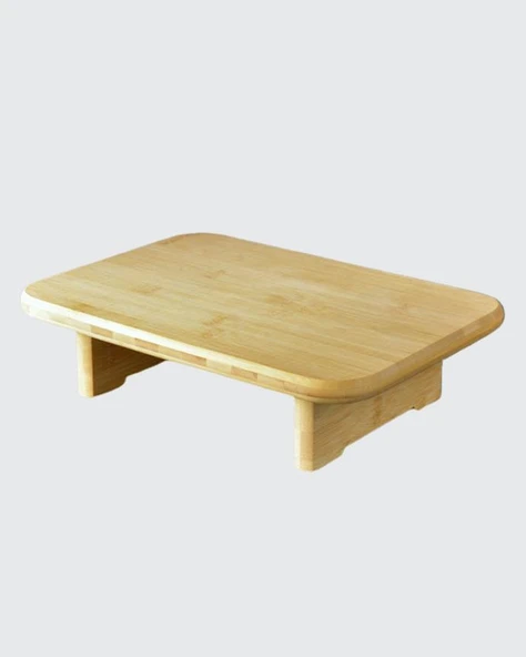 Bambu Kesim Tahtası - Ayaklı Kesme Tahtası - Dikdörtgen - 3