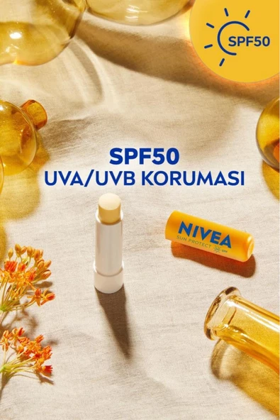 Nivea Güneş Koruması Bakım Yapan Dudak Bakım Balsamı SPF 50 Sun Protect 4,8 G - 7