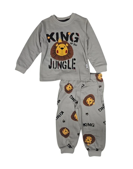 Baskılı İkiiplik Erkek Pijama Takım MNK0603 - 8