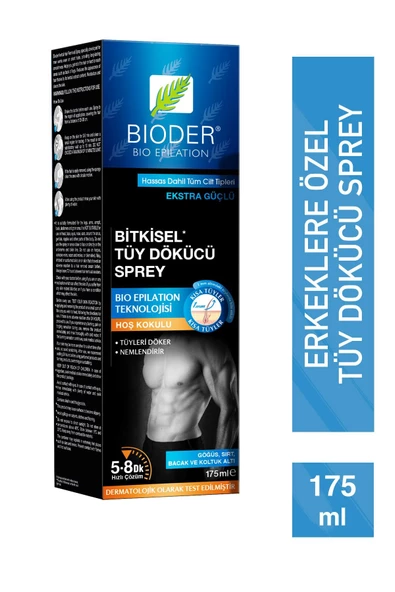 Bioder Bitkisel Tüy Dökücü Sprey 175 Ml - Erkek