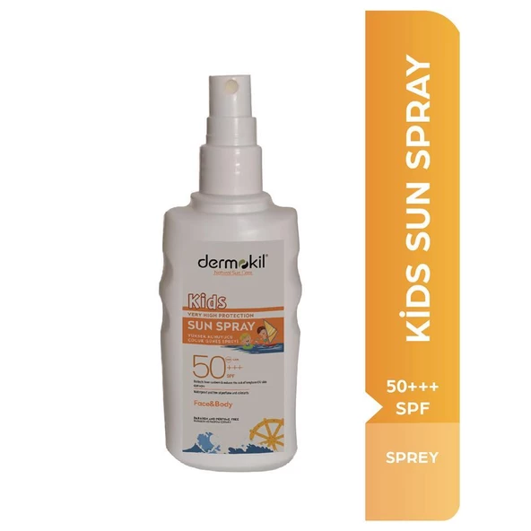 Dermokil Kids Sun Sprey Çocuk Güneş Sprey Krem Çok Yüksek Koruma Spf 50+++ 200 Ml