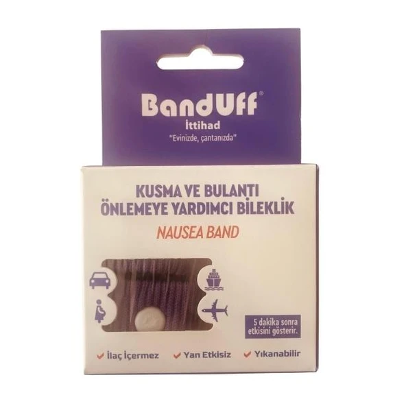 Banduff Kusma ve Bulantı Önleyici Bileklik - Yetişkin / Mor - 1