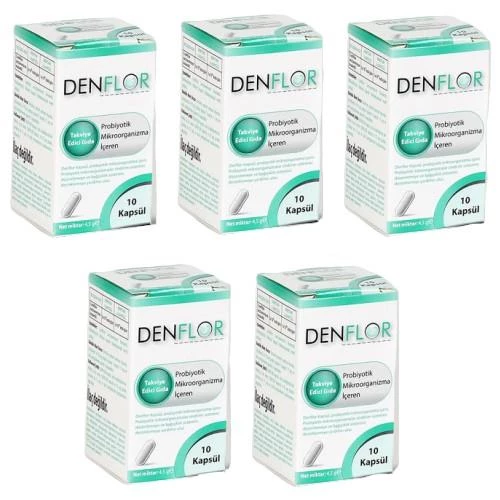 DENFLOR 10 Adet - KAPSÜL x 5 Adet