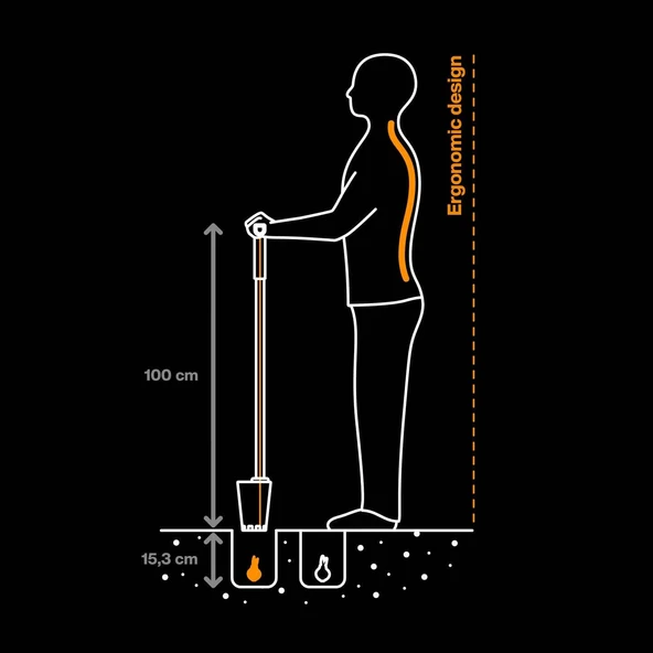 Fiskars 1057078 Ergo Soğan Dikme Aleti - 5
