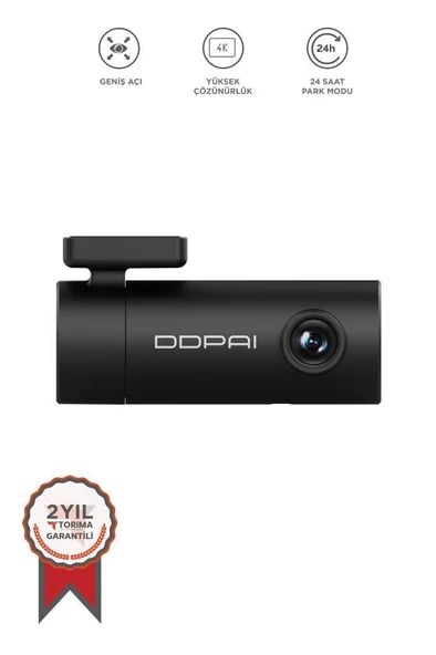 DDPAI Mini Pro 1296p Uhd 330 Derece Görüş 24 Saat Park Modu Akıllı Araç Kamerası