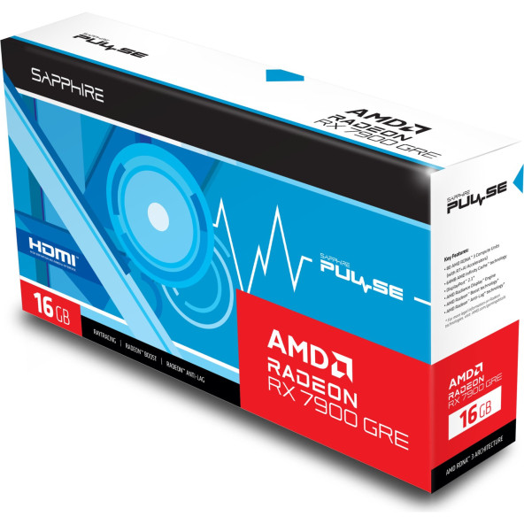 Sapphire RX 7900 GRE Pulse 11325-04-20G 256 Bit GDDR6 16 GB Ekran Kartı - 2