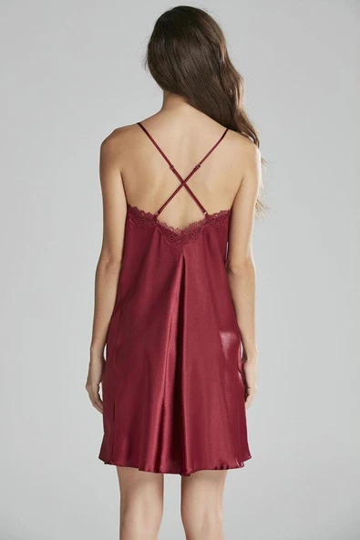 Pierre Cardin 6965 Saten Gecelik Sabahlık Pijama Takım Şort Takım 6'lı Gelin Çeyiz Seti - 10