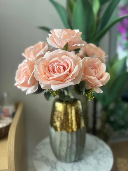 Nettenevime Yapay Çiçek 7li Gül Demeti 40*30cm 1.Kalite Büyükboy YAVRUAĞZI ürün görseli